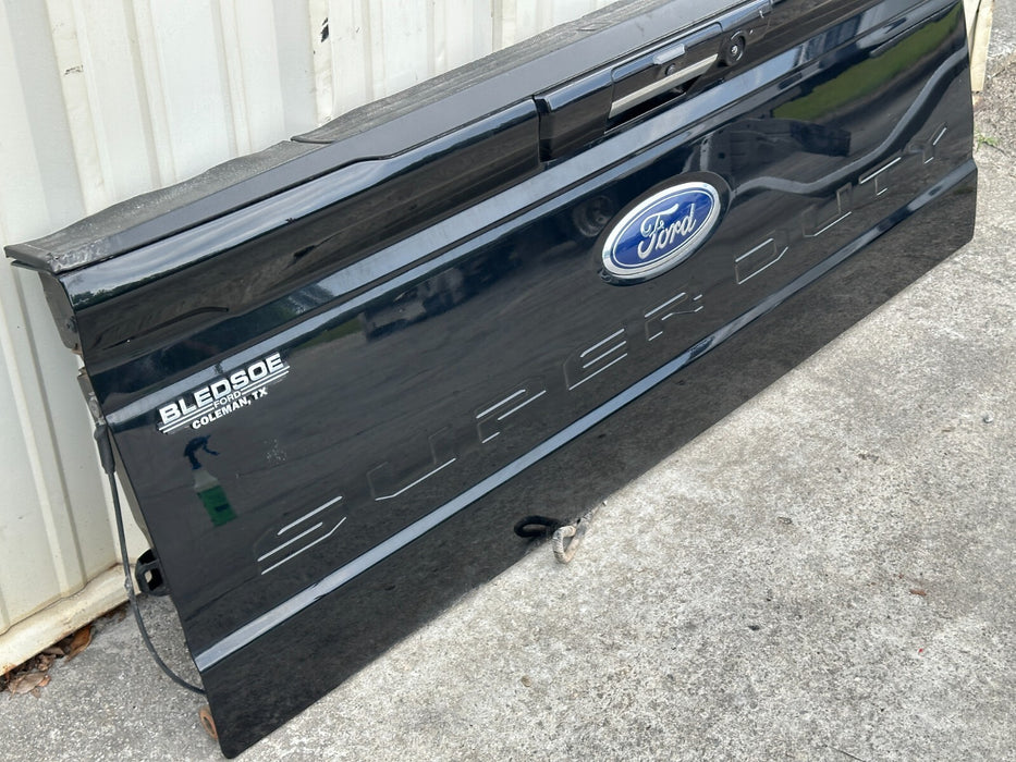 2023 2024 FORD F250 F350 F450 LARIAT POWER TAILGATE W/ STEP OEM GENUINE BLACK