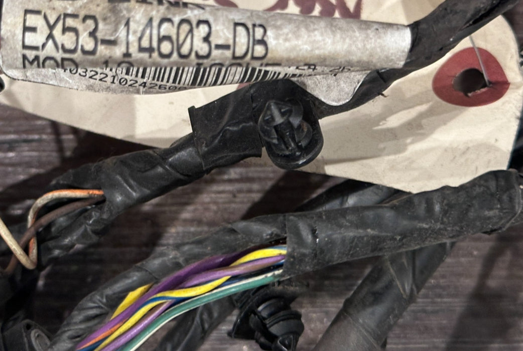 2015 JAGUAR F TYPE R REAR SUBFRAME WIRING HARNESS EX53 9L468 HB OEM