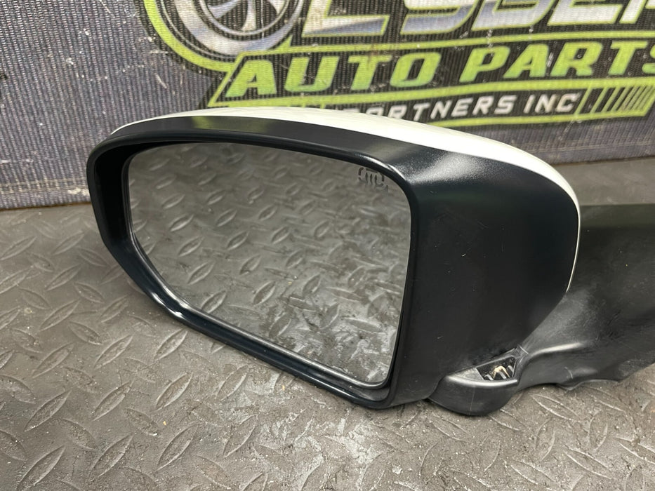 2016 NISSAN 370Z DRIVER SIDE DOOR MIRROR HEATED PEARL WHITE *QAB* OEM 2009-2020