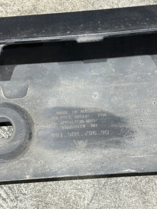 2014 PORSCHE 911 TURBO S 991 RIGHT SIDE SKIRT ROCKER PANEL OEM 991504796 *WEAR*