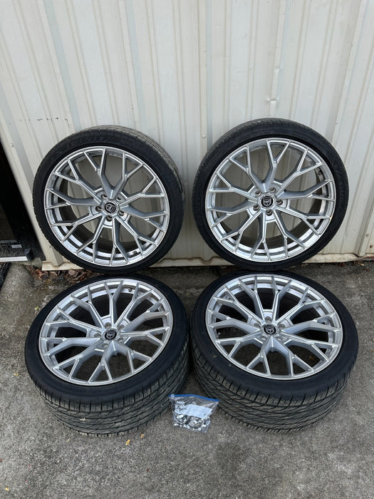 5x108 GWG Wheels 20x10.5 REARS 20x9 FRONTS FORD JAGUAR NEW NITTO TIRES