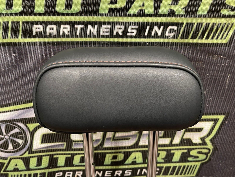 2017-19 FORD F250 F350 F450 PLATI REAR SEAT LH / RH HEAD REST W BROWN STITCH OEM