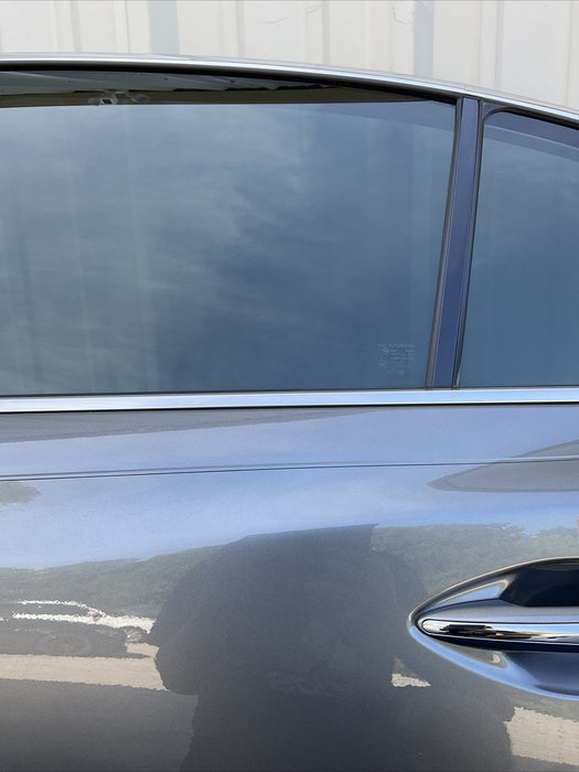 2014-2017 INFINITI Q50 RED SPORT REAR DRIVER LEFT DOOR GREY METALLIC (KAD) OEM