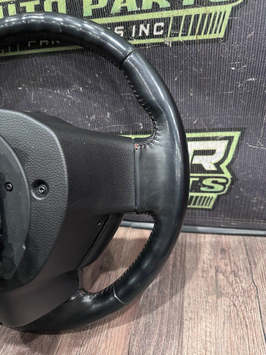 2017-2019 FORD F250 F350 F450 CARBON FIBER STEERING WHEEL OEM *FAULT/PARTS ONLY*