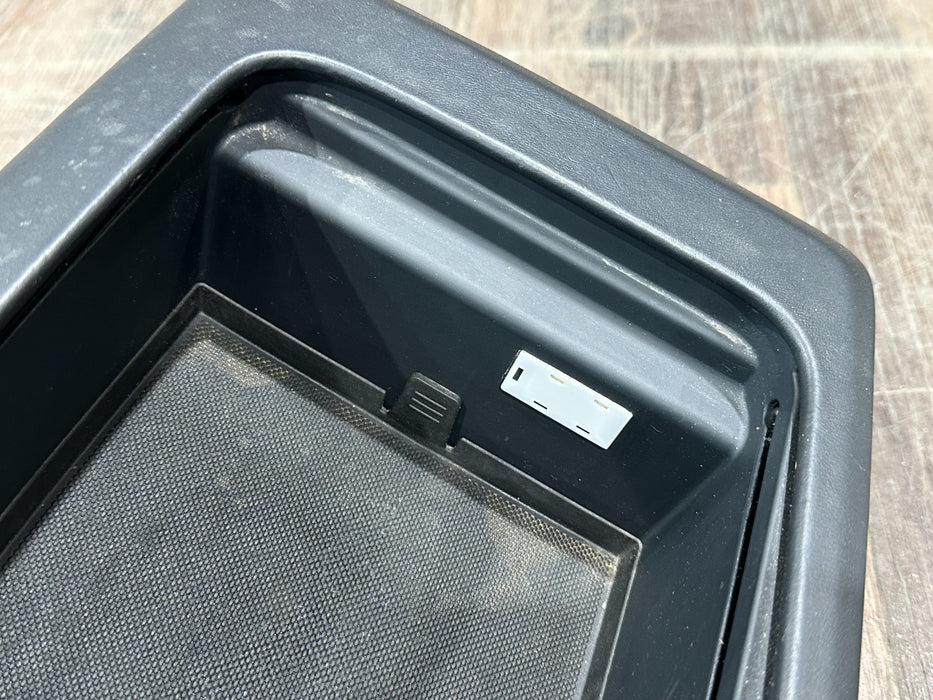2017 AUDI R8 CENTER CONSOLE STORAGE COMPARTMENT OEM