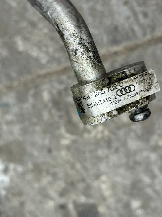 2014 AUDI R8 5.2L V10 CENTER AC A/C AIR CONDITIONING LINE HOSE 420 260 702 D