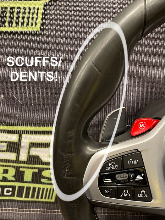 2020 BMW M8 COMPETITION F93 G16 LEATHER HEATED STEERING WHEEL OEM *FLAWS/READ*