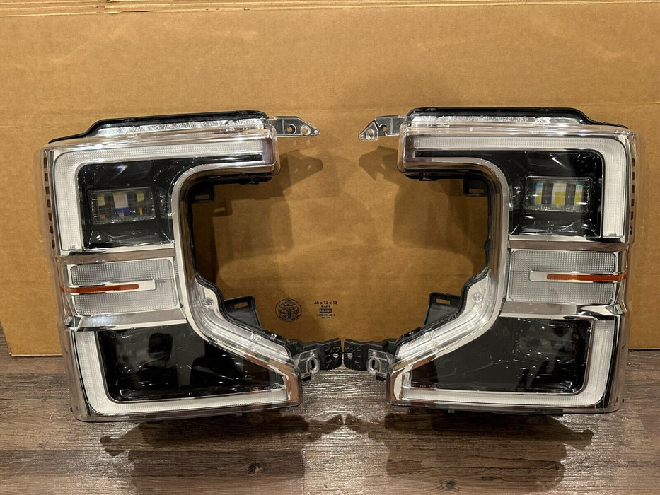 2020 2021 2022 FORD F250 F350 F450 PLATINUM LED HEADLIGHT PAIR LEFT RIGHT OEM