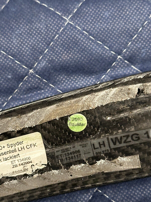 2017-2023 AUDI R8 SPYDER CONVERTIBLE CARBON FIBER SPOILER LEFT OEM 4S7 827 987 K