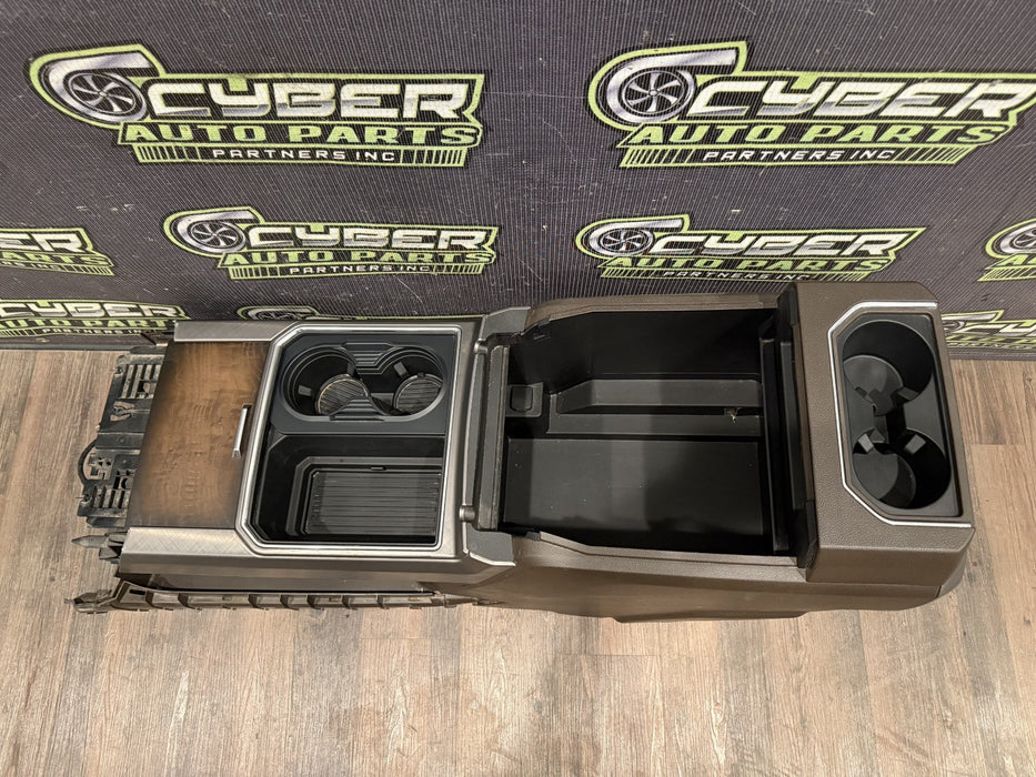 2017-2019 FORD F350 LIMITED CENTER CONSOLE ASSEMBLY OEM ~MINOR WEARS~