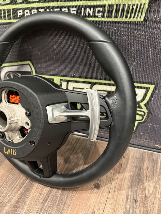2014 PORSCHE 911 TURBO S 991.1 TO 991.2 CONVERSION BLACK STEERING WHEEL OEM