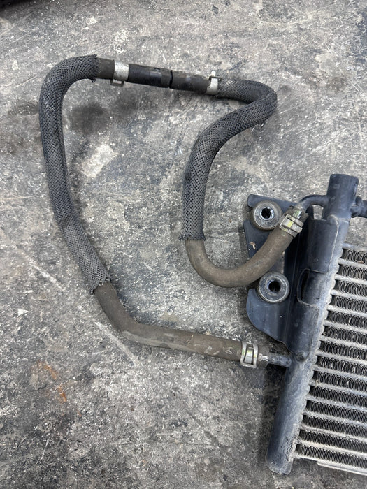 2017 NISSAN TITAN XD AC RADIATOR CONDENSER OEM *BENT BAR 3,10*