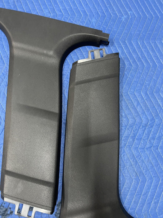 2011 BMW 550i F10 5 SERIES FRONT LEFT & RIGHT LOWER B PILLAR TRIMS OEM *READ*