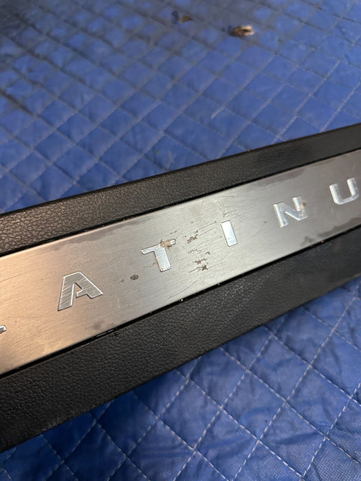 2017-2019 FORD F250 F350 PLATINUM FRONT RIGHT KICKPLATE TRIM OEM ~READ~