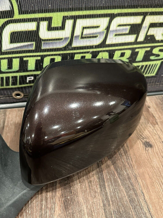 2010 NISSAN 370Z DRIVER LEFT DOOR MIRROR BLACK CHEERY (NAG) OEM