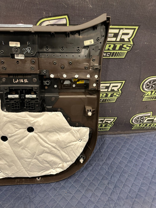 2017-2019 FORD F250 F350 F450 KING RANCH BROWN REAR LEFT DOOR PANEL OEM