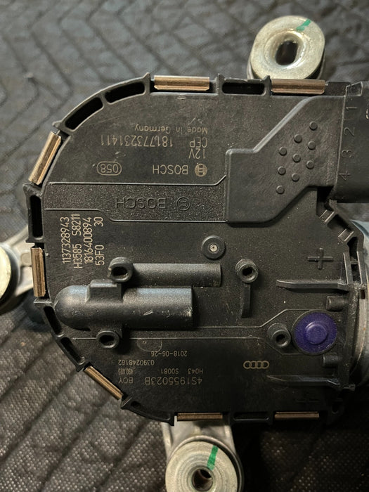 2017 AUDI R8 V10 FRONT WINDSHIELD WIPER MOTOR OEM 4S1 955 023