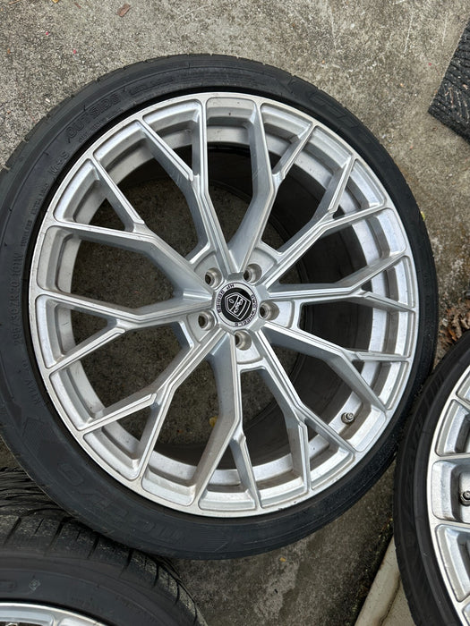 5x108 GWG Wheels 20x10.5 REARS 20x9 FRONTS FORD JAGUAR NEW NITTO TIRES