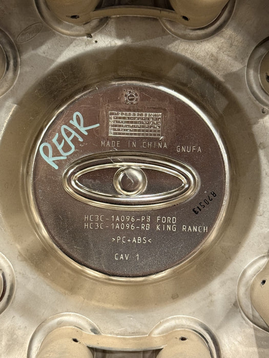 2017-2026 FORD F450 KING RANCH DUALLY REAR WHEEL HUB CAPS OEM