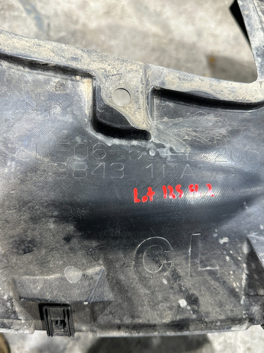 2013 NISSAN 370Z FRONT LEFT FENDER LINER OEM 63843 1EA0A