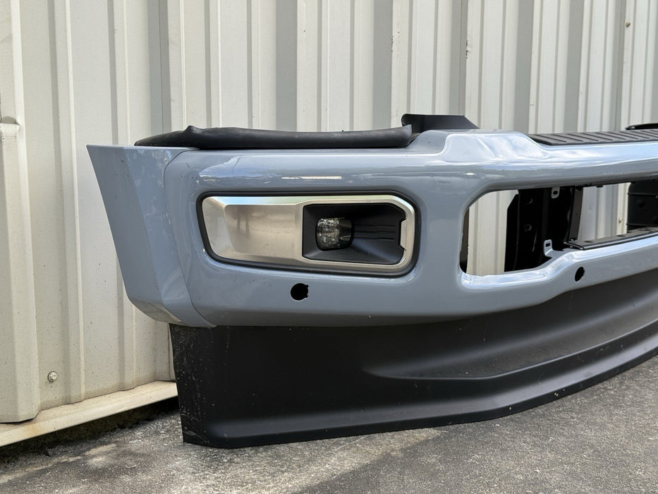 2023 2024 2025 FORD F450 PLATINUM FRONT BUMPER ASSEMBLY GLACIER GREY OEM