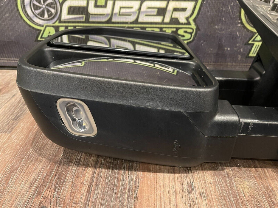 2017-2019 FORD F250 F350 DRIVER LEFT TOWN MIRROR W RED CAP COVER (RR) OEM {READ}