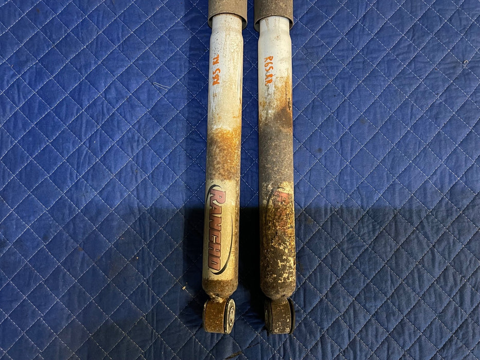 2017 FORD F250 KING RANCH REAR LEFT & RIGHT RANCHO SHOCK PAIR (2) *RUST*