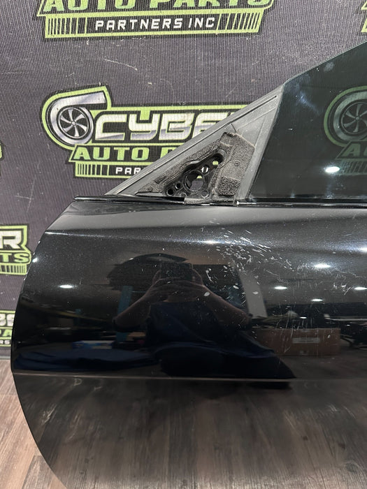 2015 JAGUAR F TYPE FRONT DRIVER LEFT BLACK DOOR SHELL OEM *FLAWS/READ*