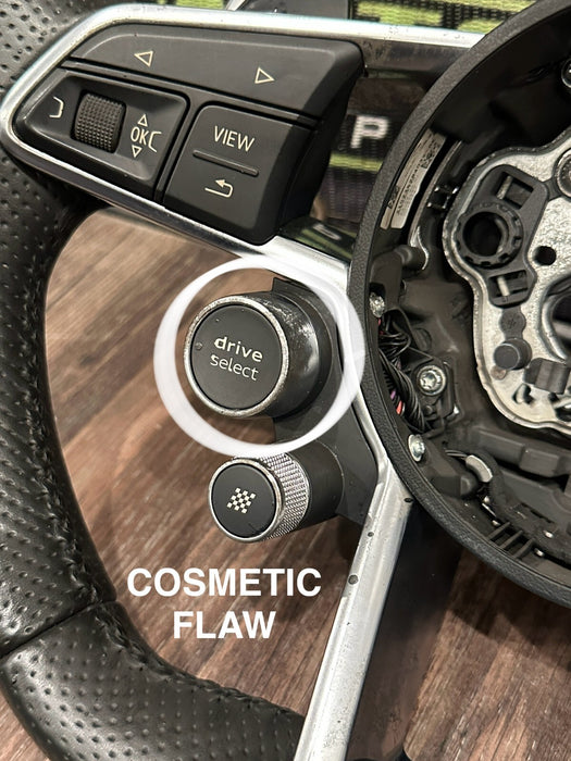 2021 AUDI R8 LEATHER STEERING WHEEL W PADDLE SHIFTERS OEM *COSTMETIC FLAWS/READ*