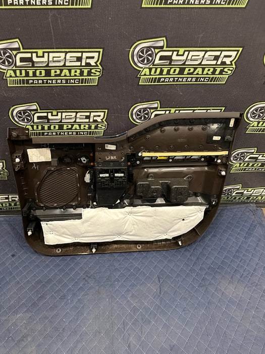 2017-2019 FORD F250 F350 F450 KING RANCH BROWN FRONT LEFT DOOR PANEL OEM *FLAWS*
