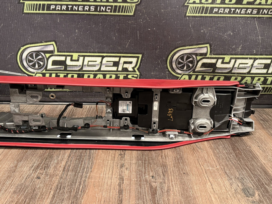 2014 PORSCHE 911 TURBO S 991 RED CENTER CONSOLE W/ LID OEM *COSMETIC FLAW #14*