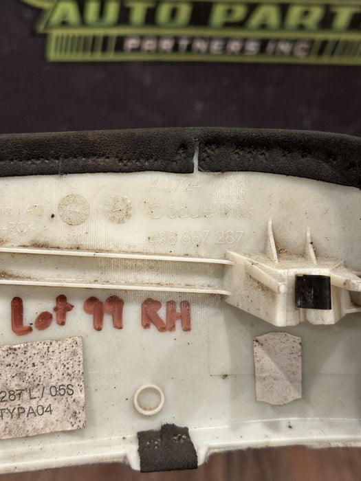 2021 AUDI R8 REAR PASSENGER RIGHT ALCANTARA C PILLAR TRIM OEM *WEAR/READ*