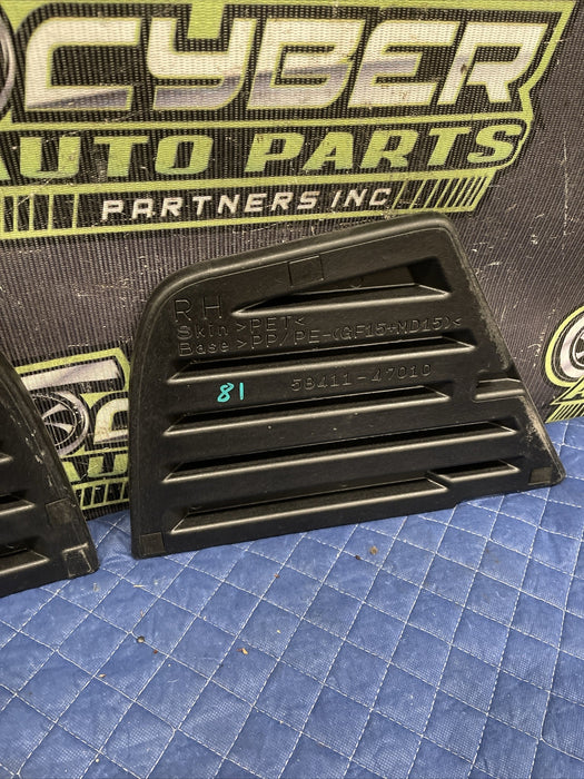 2014 TOYOTA PRIUS V RIGHT LEFT SIDE PAIR BOARD DECK TRUNK BOOT PANEL 58411-47010