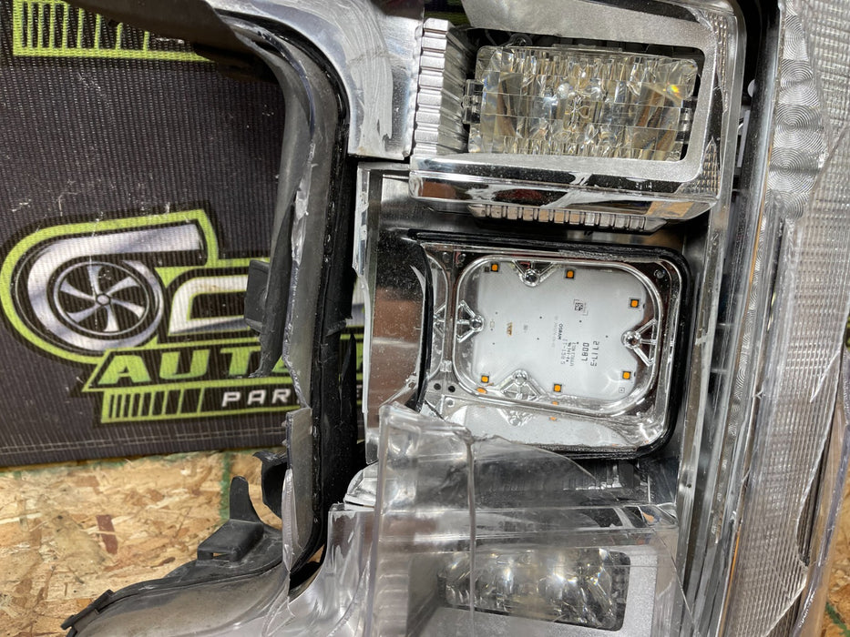 2017 2018 2019 FORD F250 F350 F450 KING RANCH DRIVER HEADLIGHT LED OEM *DAMAGE*