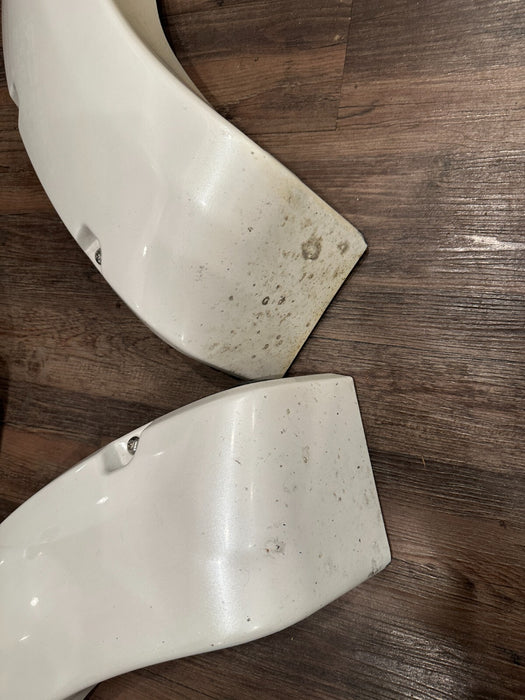 2017 2018 2019 FORD F350 FRONT REAR LEFT RIGHT WHITE FENDER FLARE SET OEM