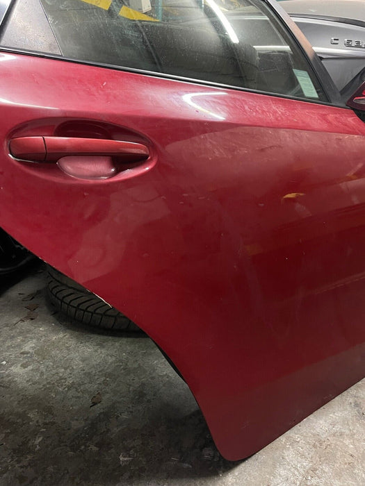 2014 TOYOTA PRIUS V REAR RIGHT RH RED DOOR W PANEL OEM *SUN DAMAGE* (READ!)