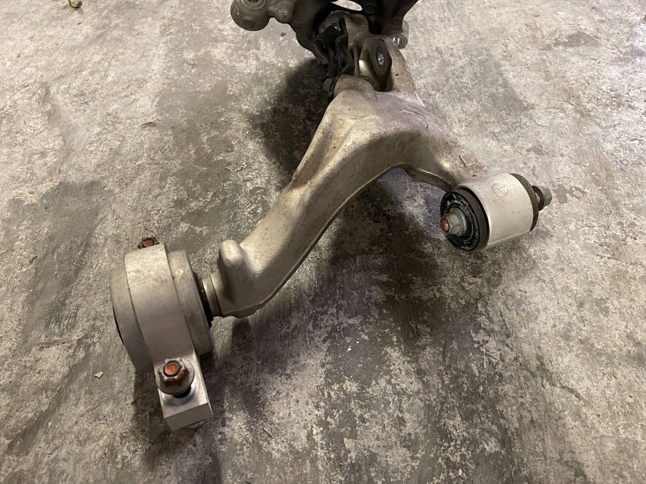 2016 NISSAN 370Z FRONT LEFT SUSPENSION KNUCKLE HUB ARM OEM 2009-2020