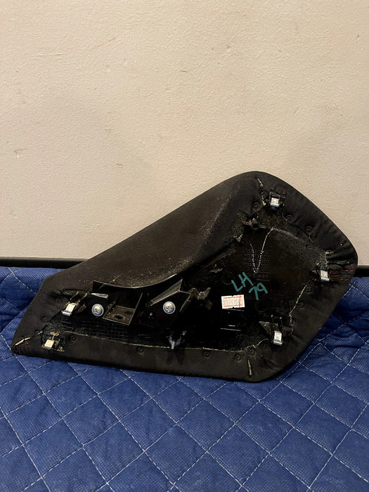 2017 NISSAN 370Z NISMO RED STITCHED ALCANTARA CENTER CONSOLE KNEE PAD PANELS OEM