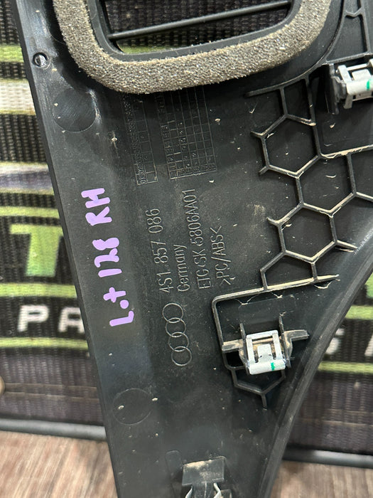 2017 AUDI R8 LEFT RIGHT DASH DASHBOARD END CAPS OEM