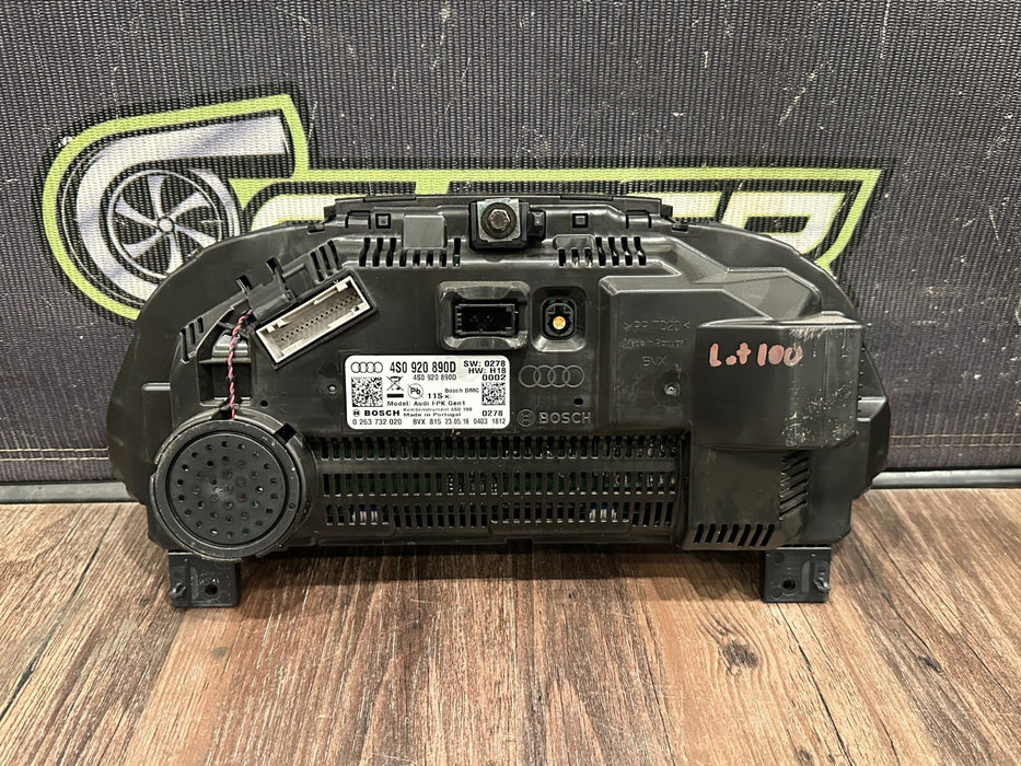 2017 2018 AUDI R8 PLUS INSTRUMENT GAUGE CLUSTER SPEEDOMETER OEM 20K MILES