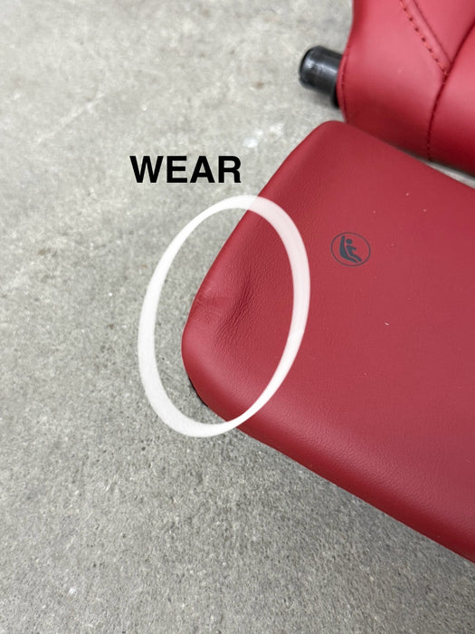 2014 PORSCHE 911 TURBO S 991 REAR SEATS RED OEM GENUINE