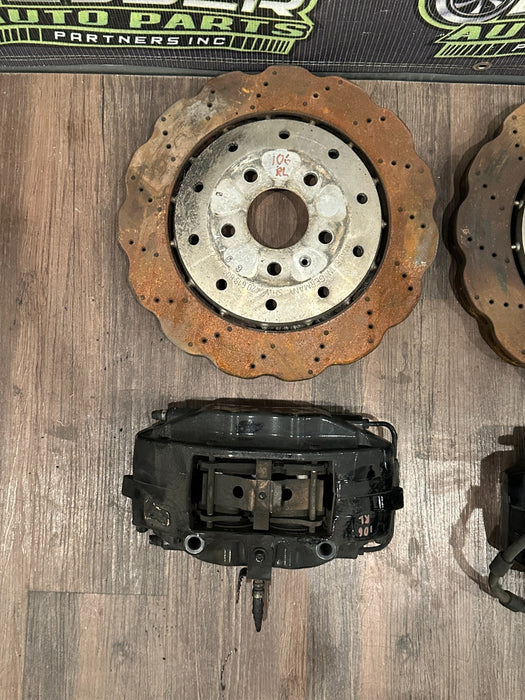 2014-15 AUDI R8 FRONT REAR LEFT RIGHT ROTORS & CALIPERS SET OEM *READ!*