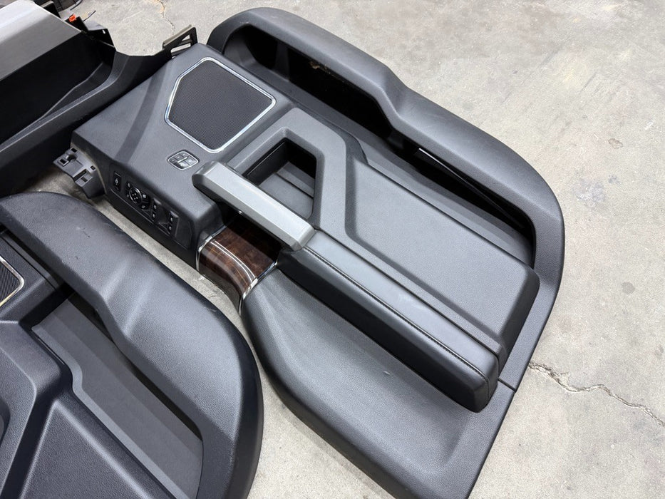 2017 2018 2019 FORD F250 F350 F450 PLATINUM INTERIOR SEATS CENTER CONSOLE PANELS