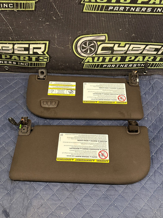 2017-2019 FORD F250 F350 KING RANCH BROWN LEFT RIGHT SUN VISORS OEM