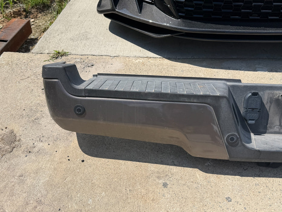 2020 2022 FORD F250 F350 F450 STONE GRAY COMPLETE REAR BUMPER WITH SENSORS