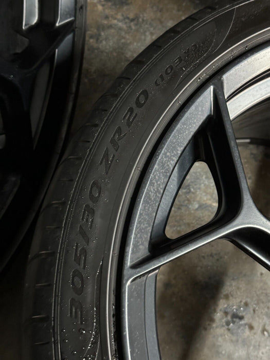 LAMBORGHINI HURACAN EVO CENTER LOCK FRONT REAR WHEELS RIMS 4T0601017AT ~SCUFFS~