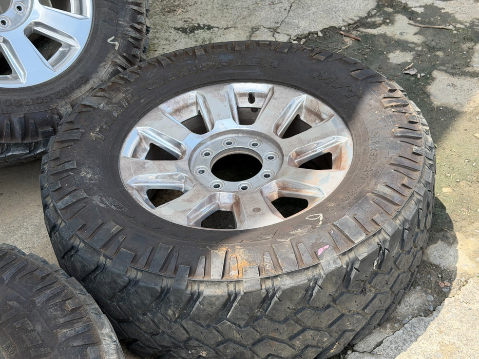 2022 FORD F250 PLATINUM FACTORY TAKE OFF WHEELS 20" 37X12.50 NITTO TIRES 8X170