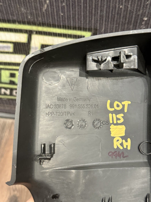 2014 PORSCHE 911 TURBO S 991 RIGHT HEADLINER COVER TRIM OEM 991.555.526.01 *WEAR