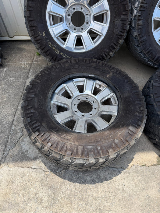 2022 FORD F250 PLATINUM FACTORY TAKE OFF WHEELS 20" 37X12.50 NITTO TIRES 8X170