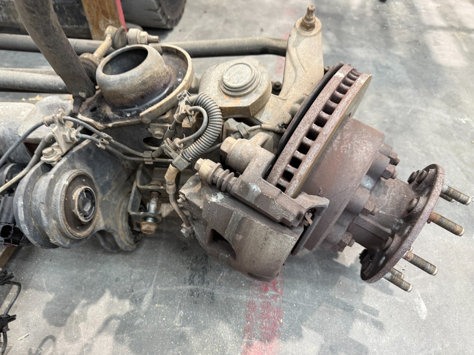 2017 RAM 3500 DUALLY DRW FRONT AXLE 4X4 3.73 ASSEMBLY OEM 104K MILES *BENT*